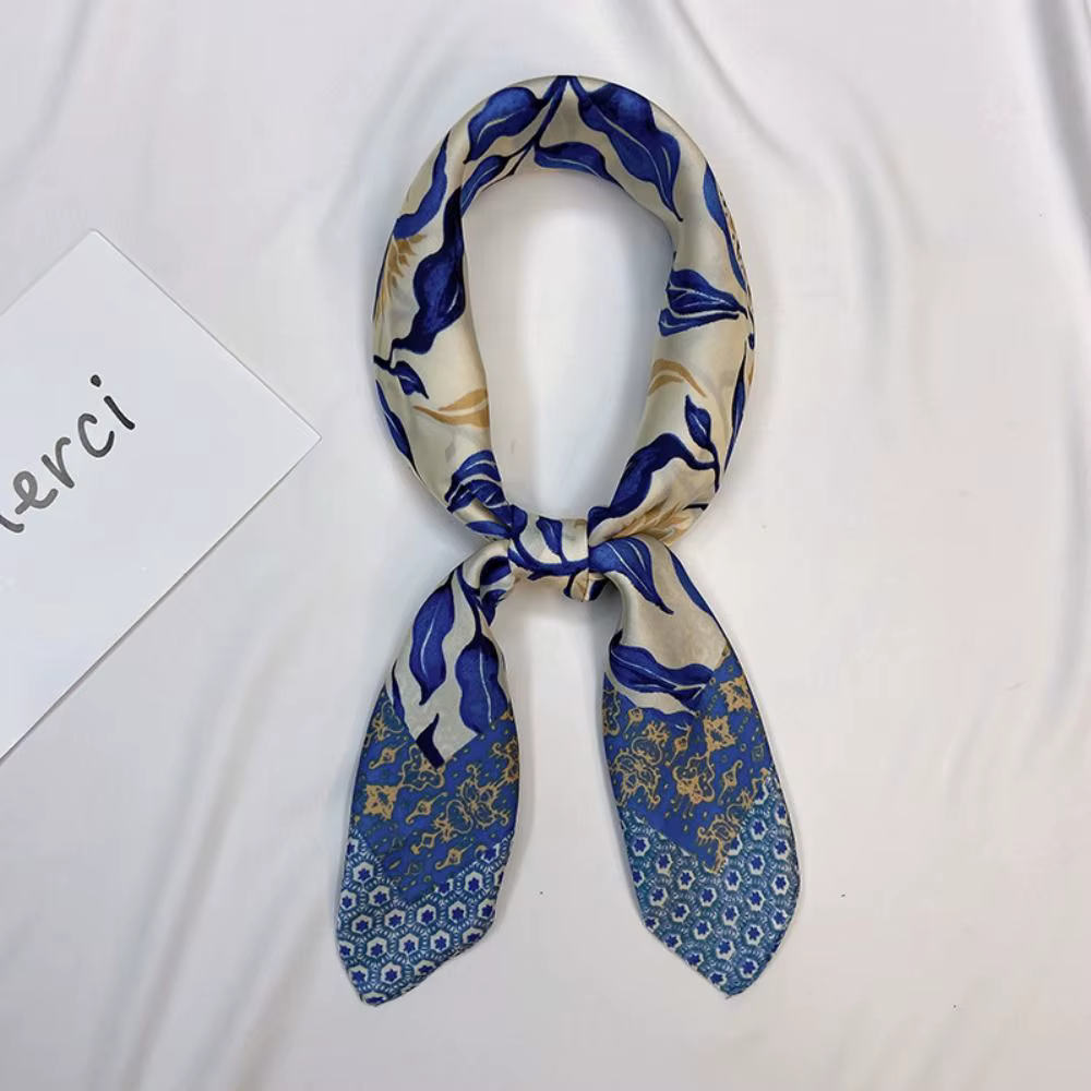 Écharpe de tête en satin pour femme