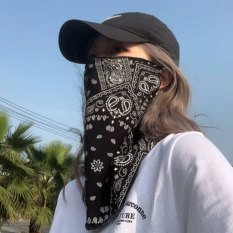 Cache-cou Paisley anti-UV