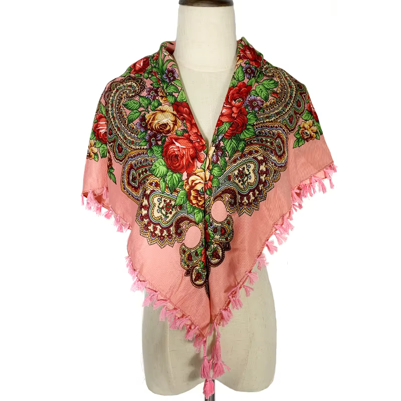 Foulard carré de Style russe