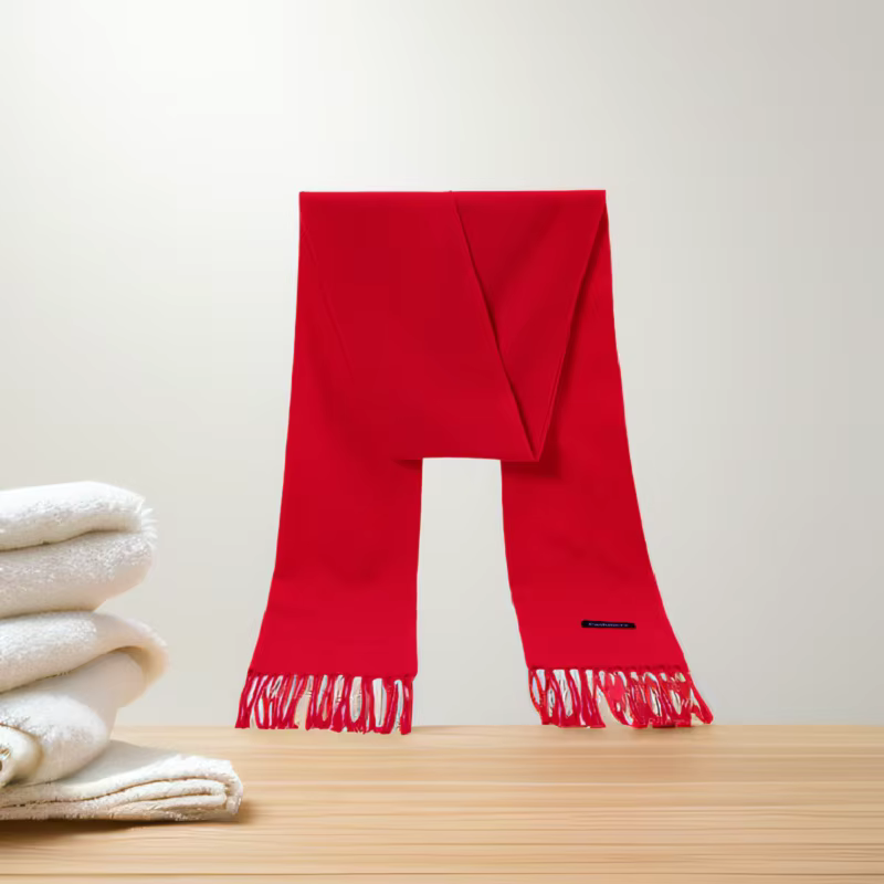 Écharpe en cachemire rouge pour femme