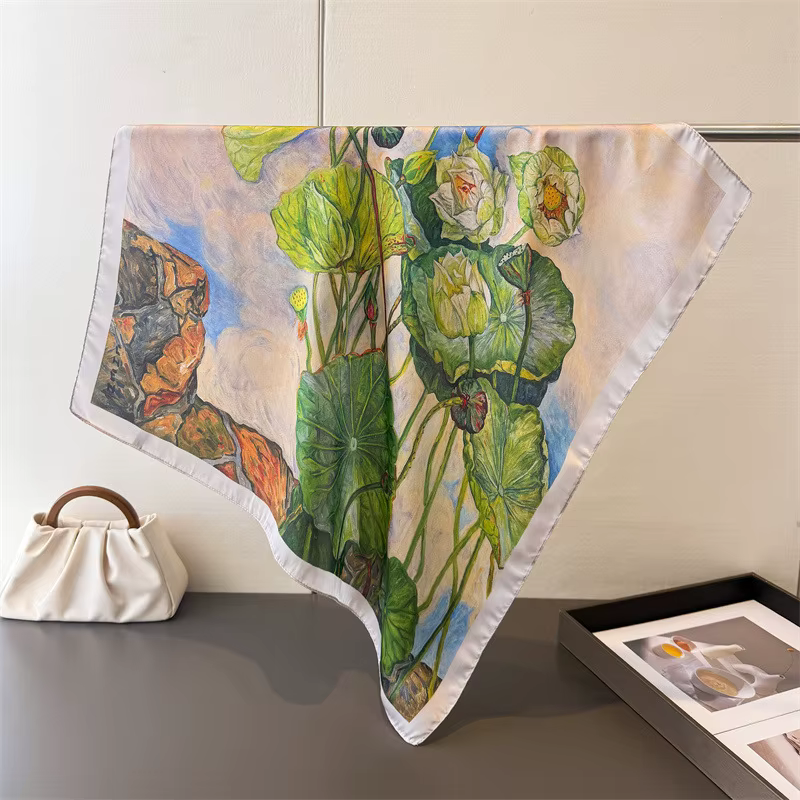 Écharpe carrée tendance pour femme