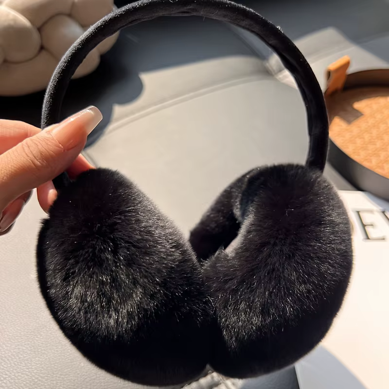 Cache-oreilles en peluche pour femmes