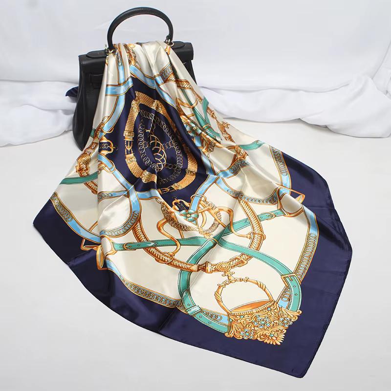 Foulard en Soie Imprimé 90x90cm