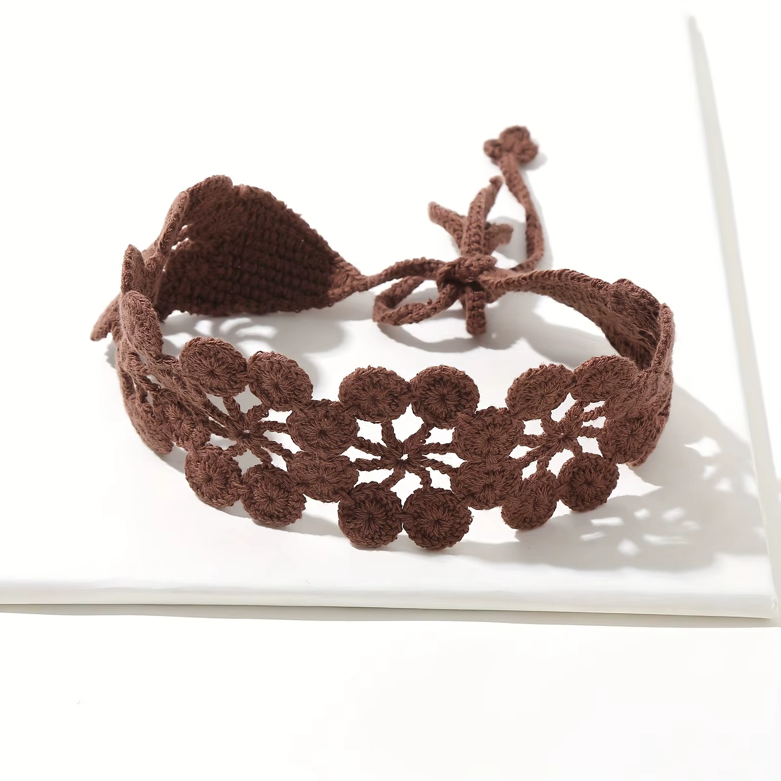 Foulard de cheveux au Crochet creux créatif