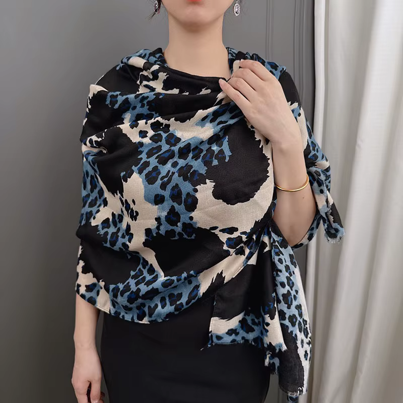 Écharpe sexy imprimé léopard pour femme