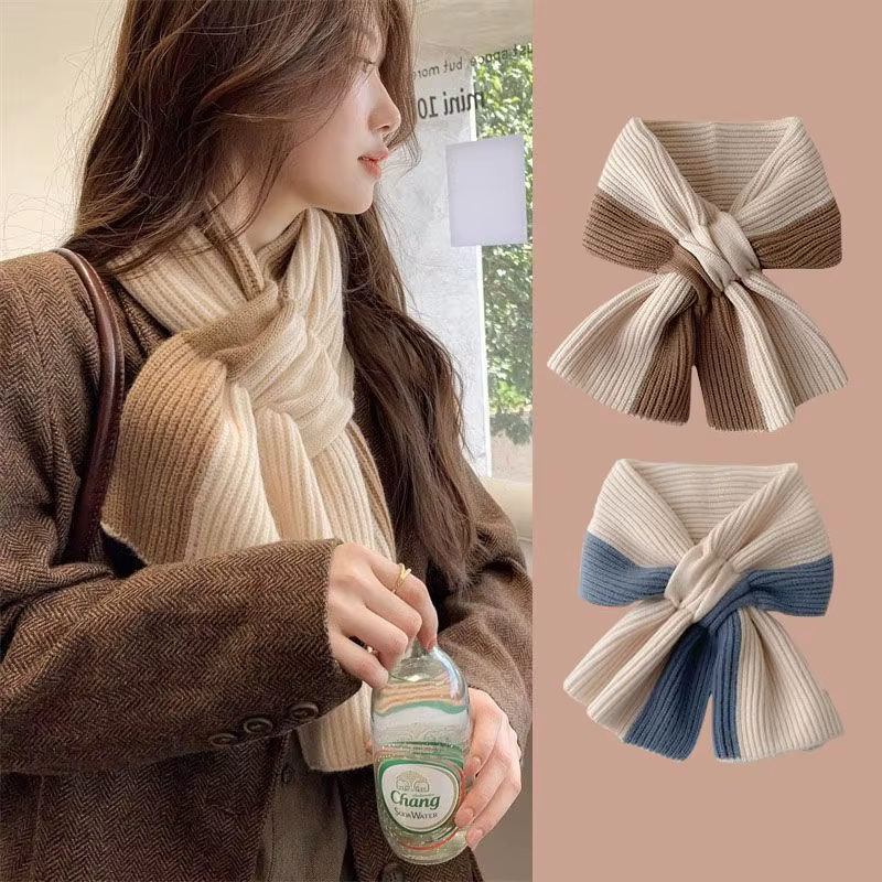 Écharpe double couleur douce pour femmes