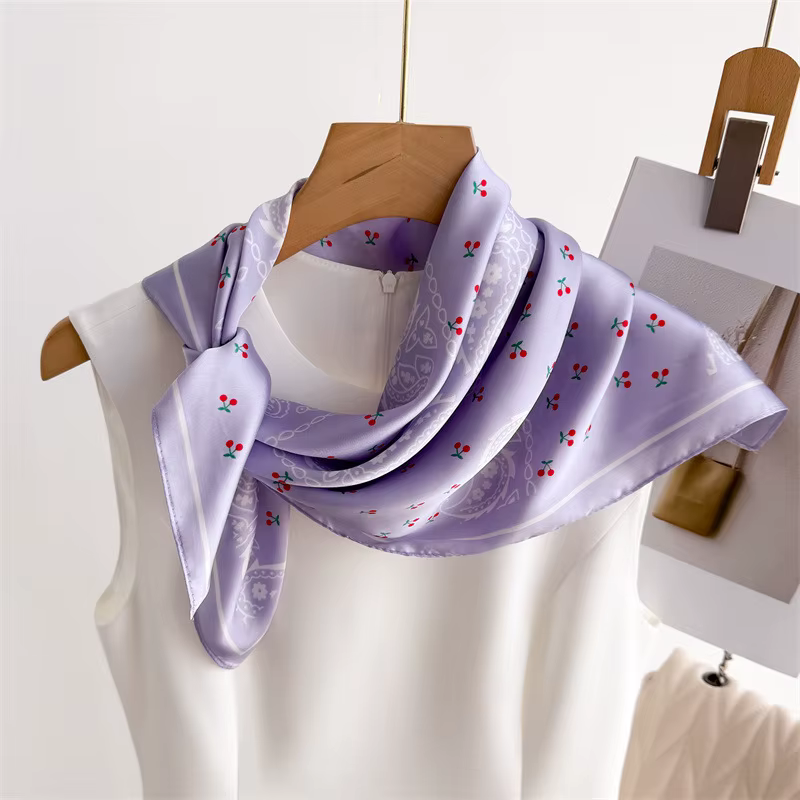 Foulard imprimé Paisley rose pour femmes