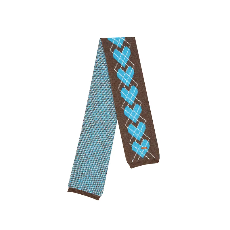 ELFSACK Écharpe minimaliste décontractée classique à motif de diamant pour femme