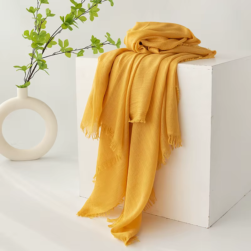 Écharpe Vintage grande taille médiévale douce printemps été