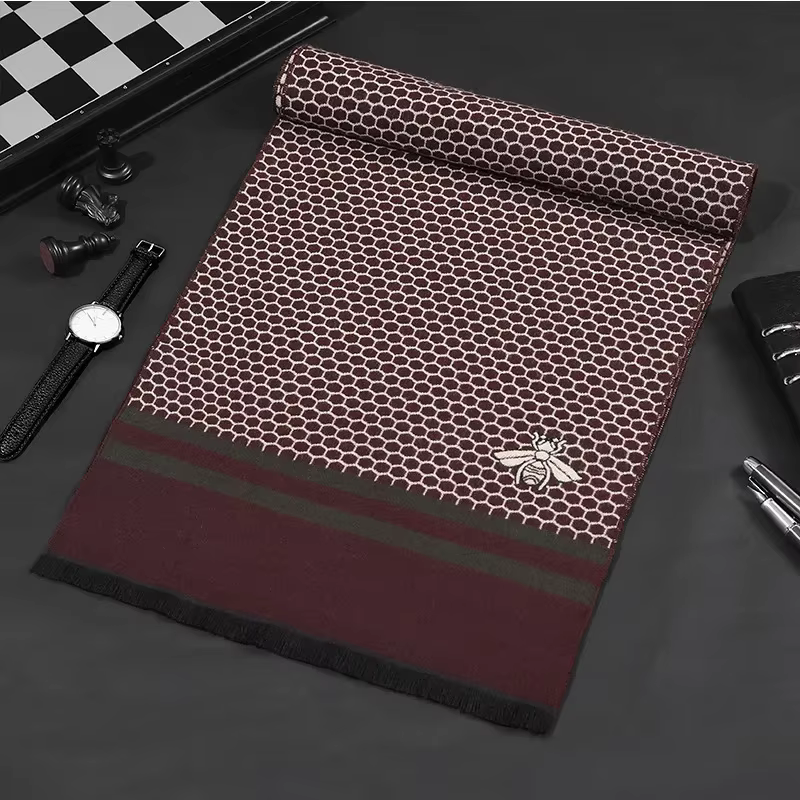 Écharpe de marque classique pour hommes