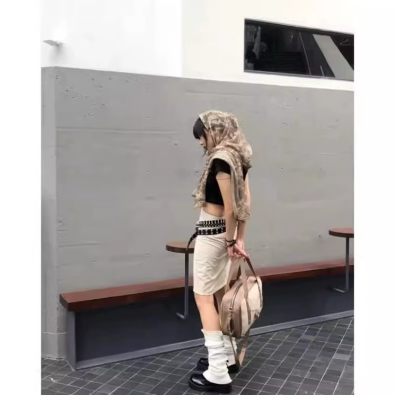 Écharpe en filet grunge pour femmes