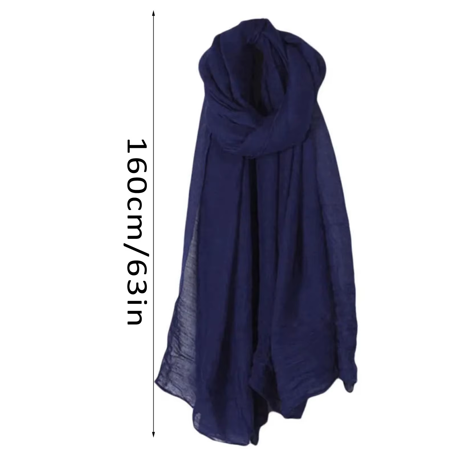 Mode nouveau 16 couleurs femmes longue écharpe Wrap foulards Vintage coton lin grand châle Hijab élégant solide noir rouge blanc