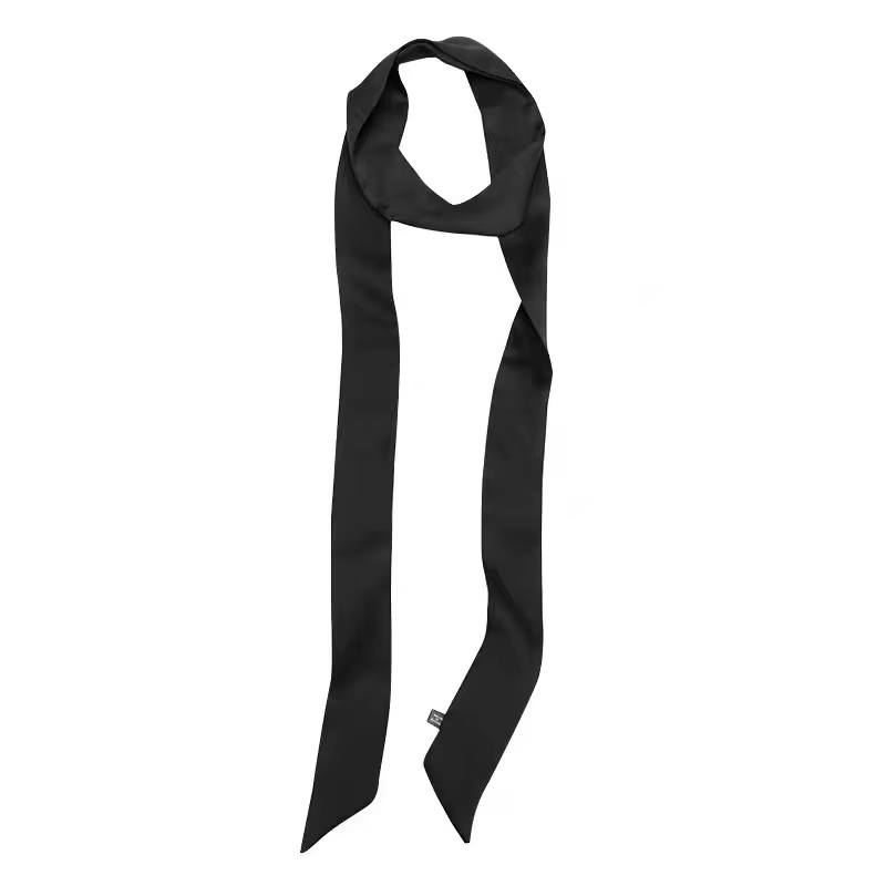 Foulard étroit en Satin de soie 5x200cm