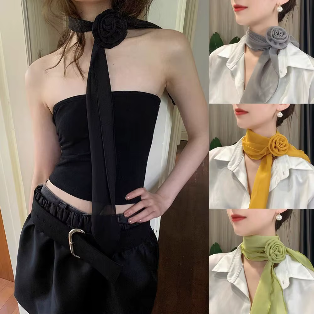 Écharpe de luxe en mousseline de soie
