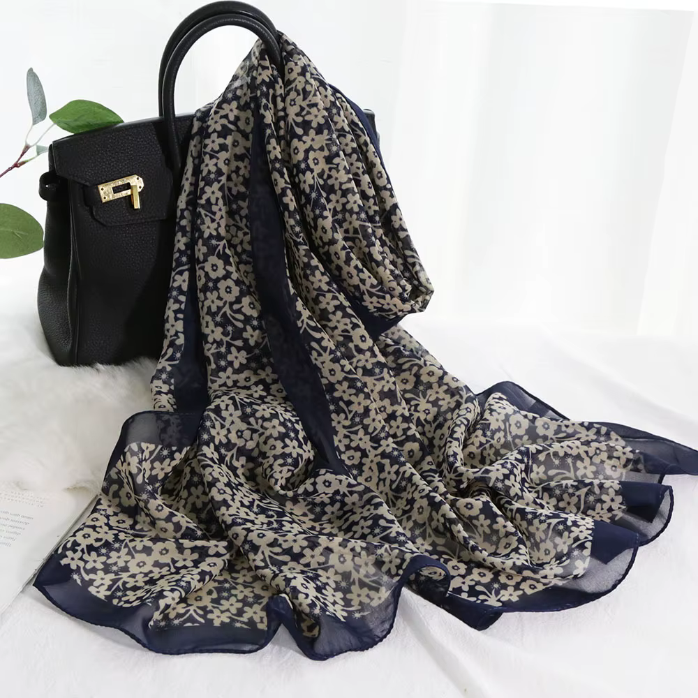Foulard en mousseline de soie pour femmes