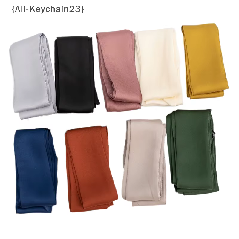 Longue soie mince écharpe tête cou bandeau sac ruban bandeaux bricolage 5x200 cm Satin