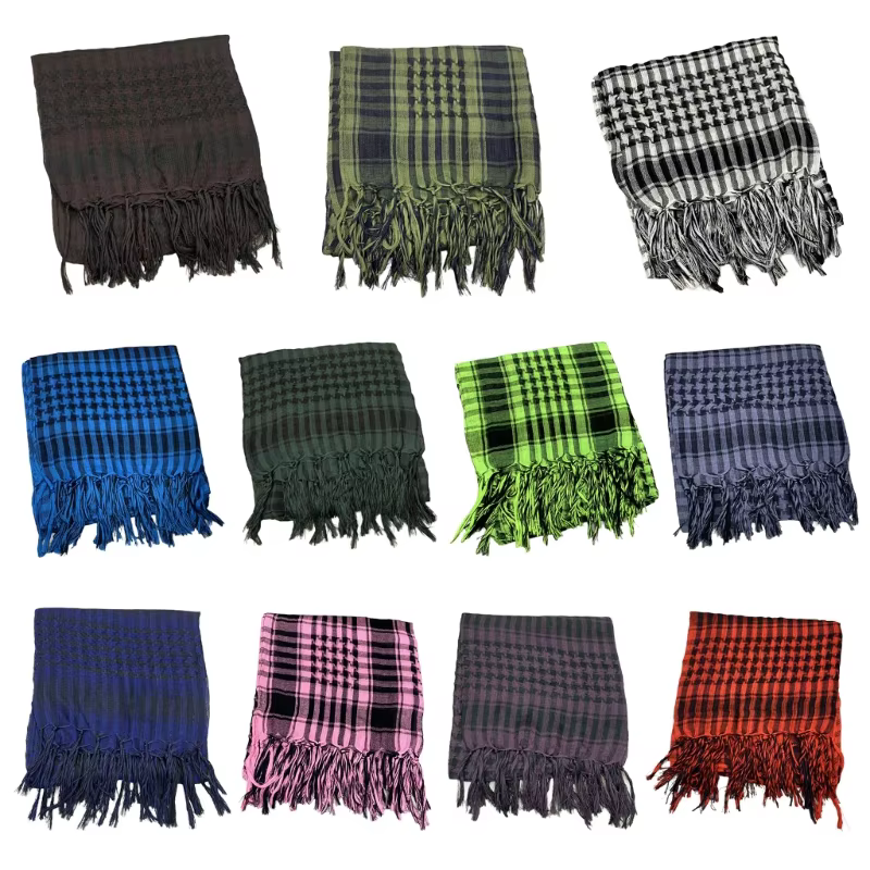 Ethnique arabe Shemagh écharpe arabe prière écharpe désert châle foulard