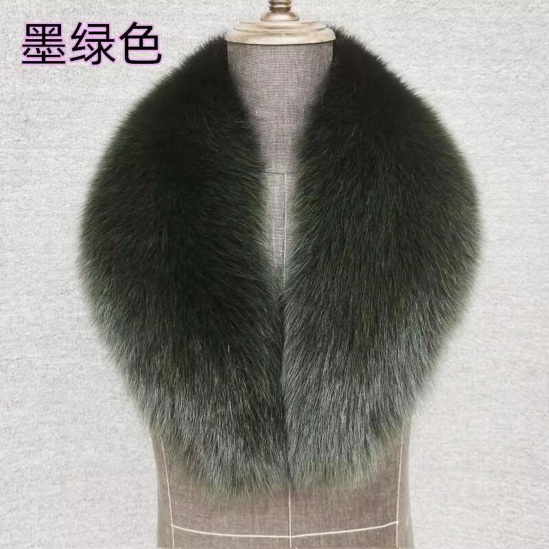 Écharpe en fourrure de renard naturelle pour manteau