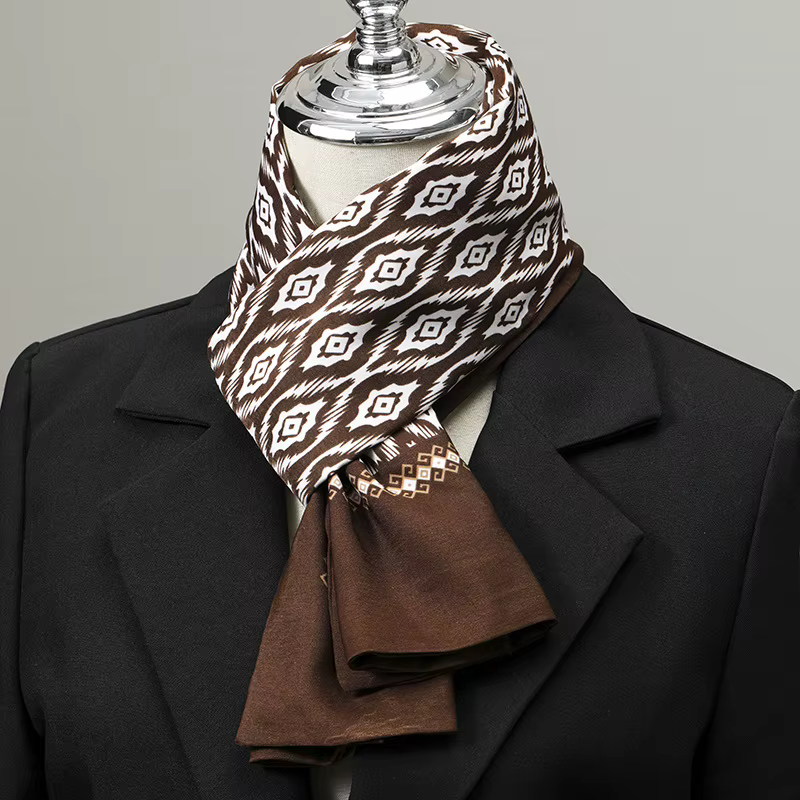 Écharpe pour hommes Imitation soie cou