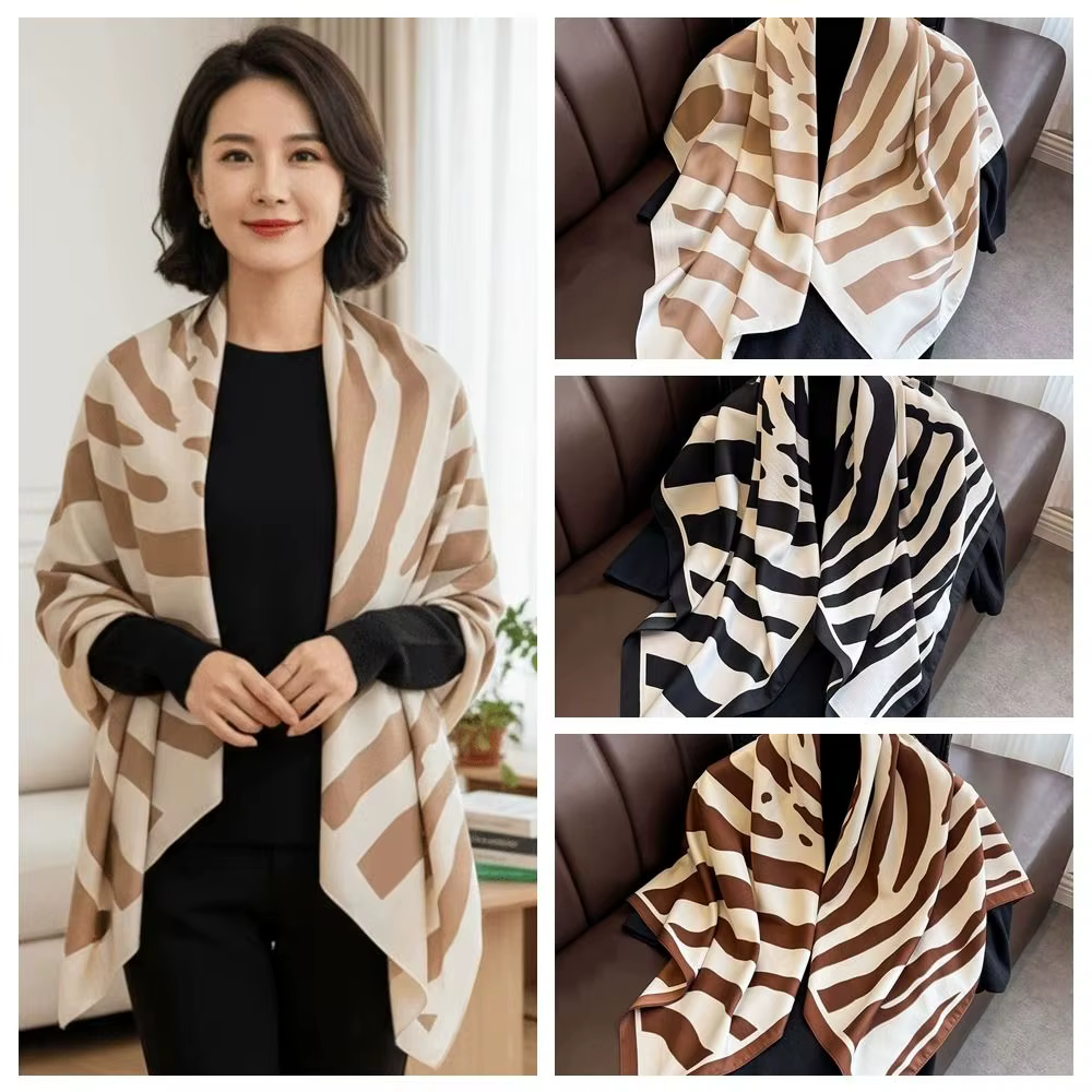 Châle à motifs 90 CM, Foulard carré léger