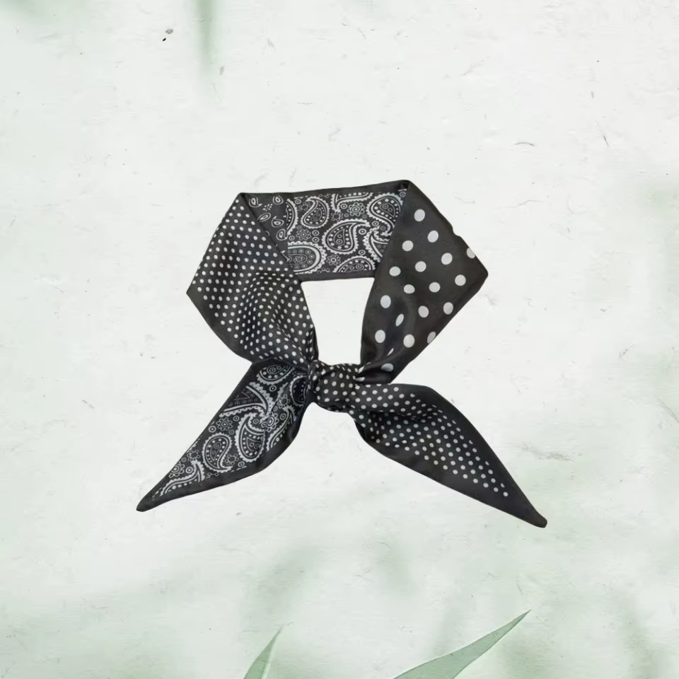 Foulard fin à motif cachemire pour femme