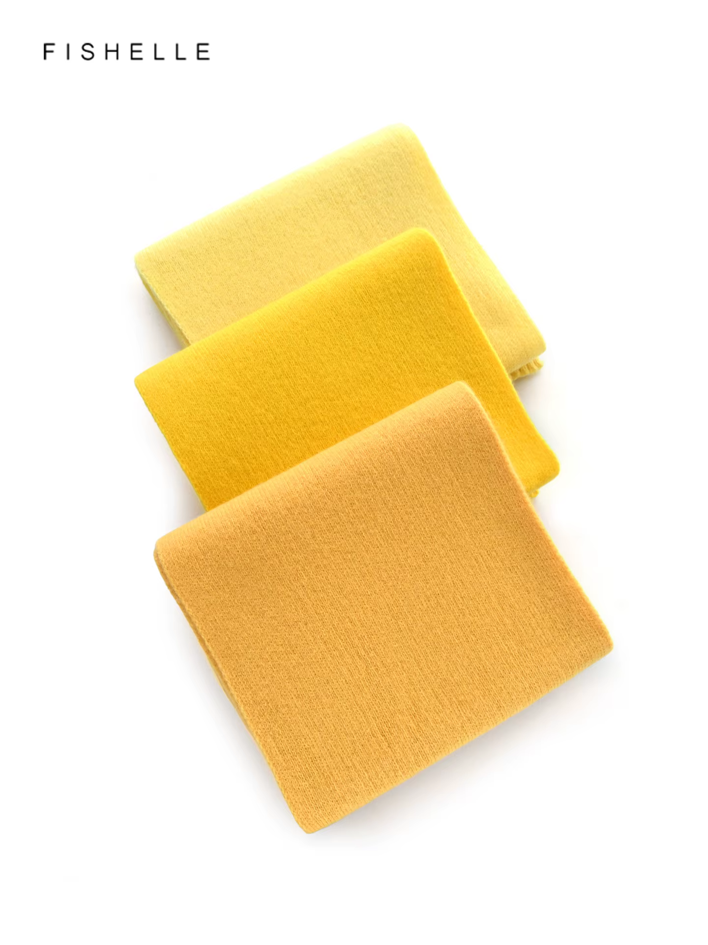 Écharpe 100% laine jaune vif