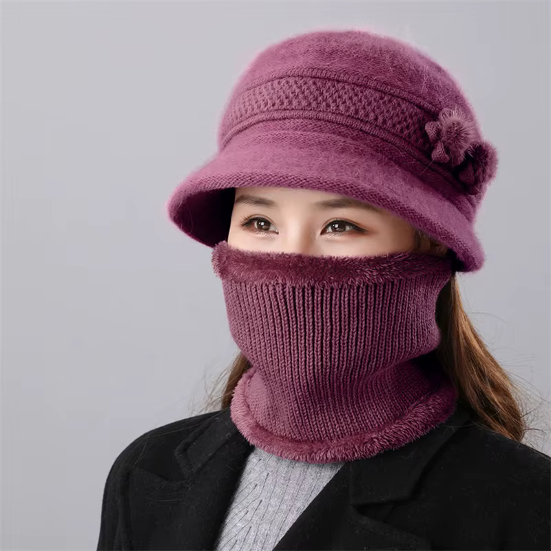 Ensemble chapeau et écharpe cercle Everche pour femme