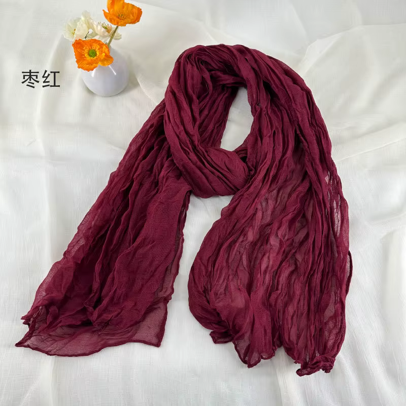 Foulards en coton et lin doux et respirant pour femmes