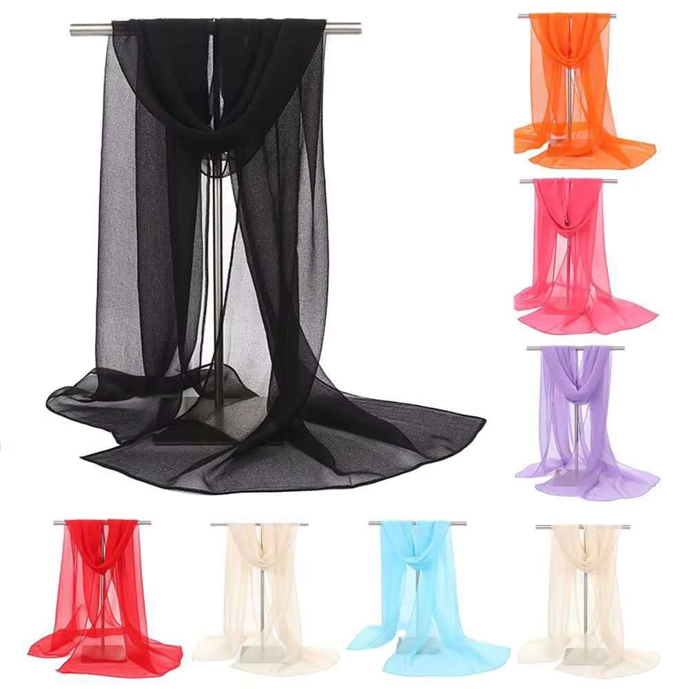 Foulard en mousseline de soie pour femme