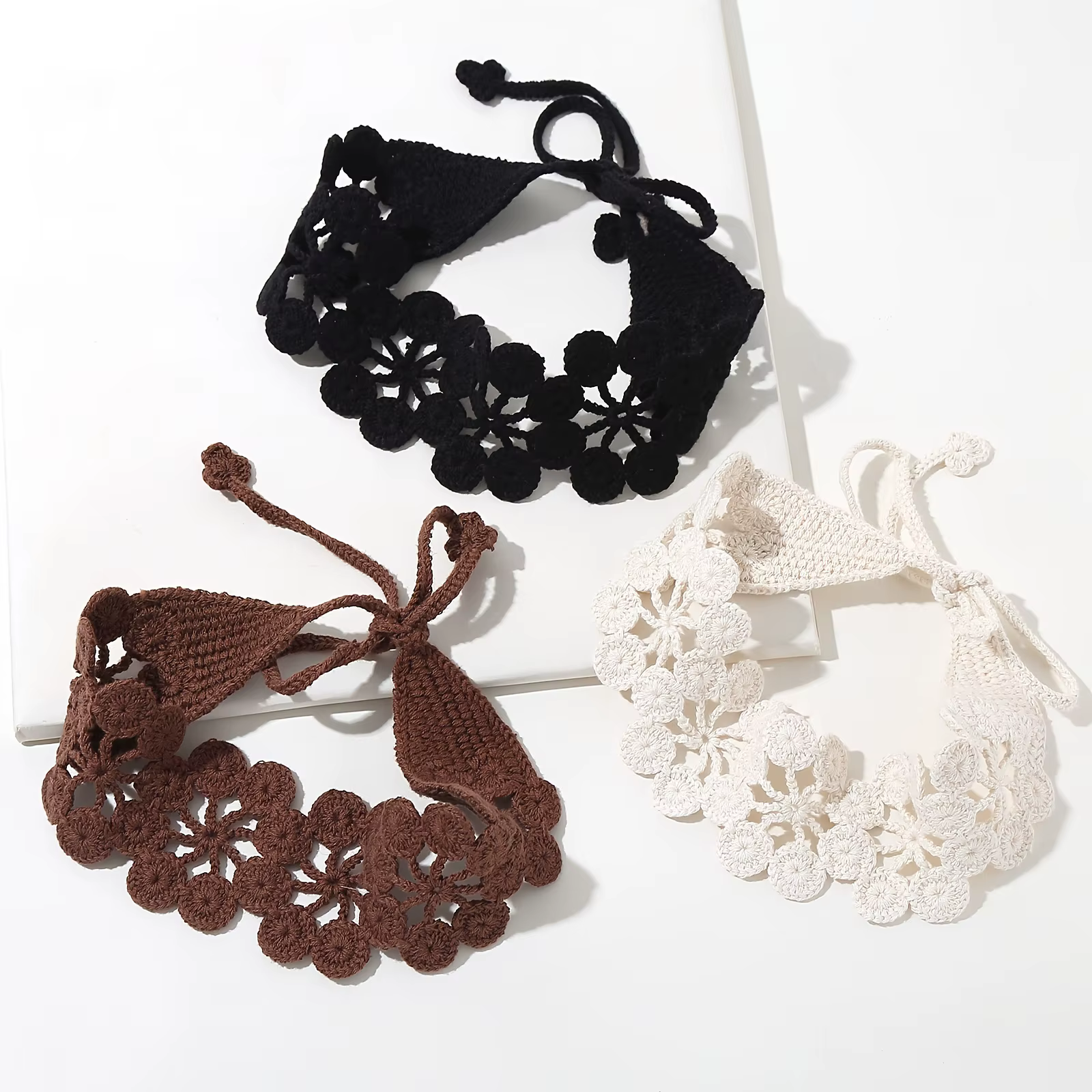 Foulard de cheveux au Crochet creux créatif