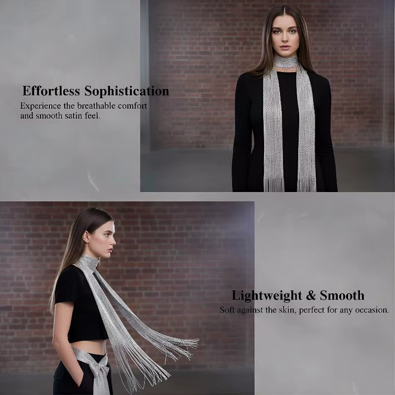 Écharpe en tissu à franges et pompons