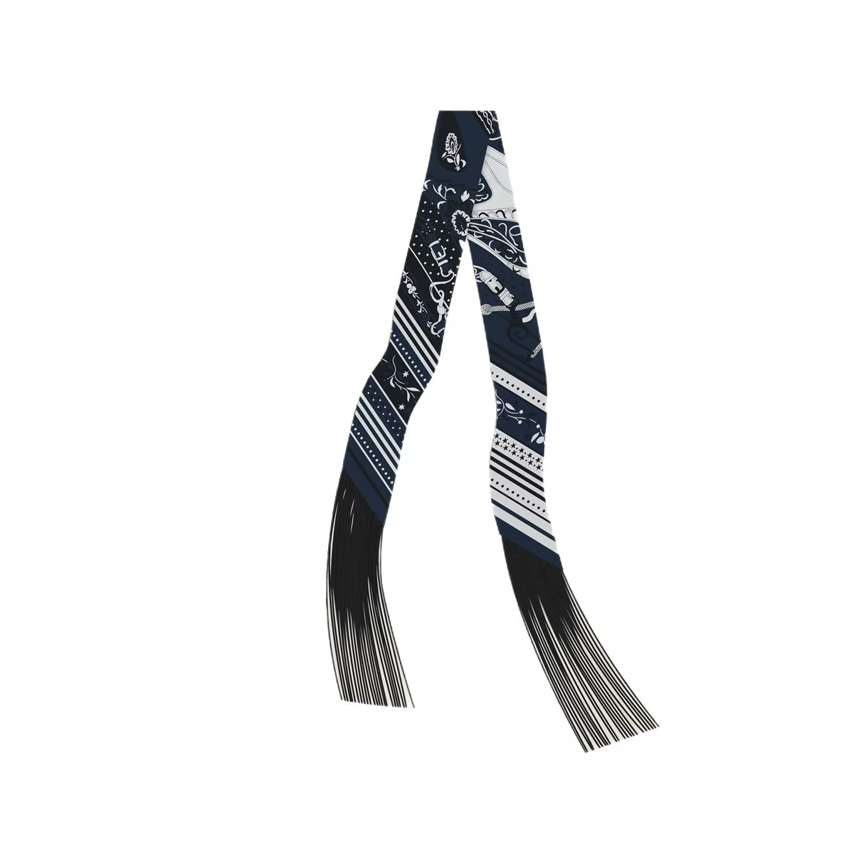 Écharpe en soie polyvalente et tendance 130*5cm pour femme