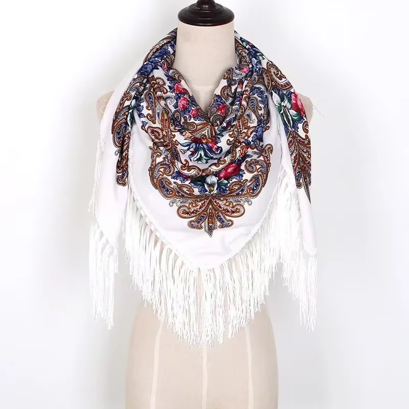 Foulard bohème imprimé Floral