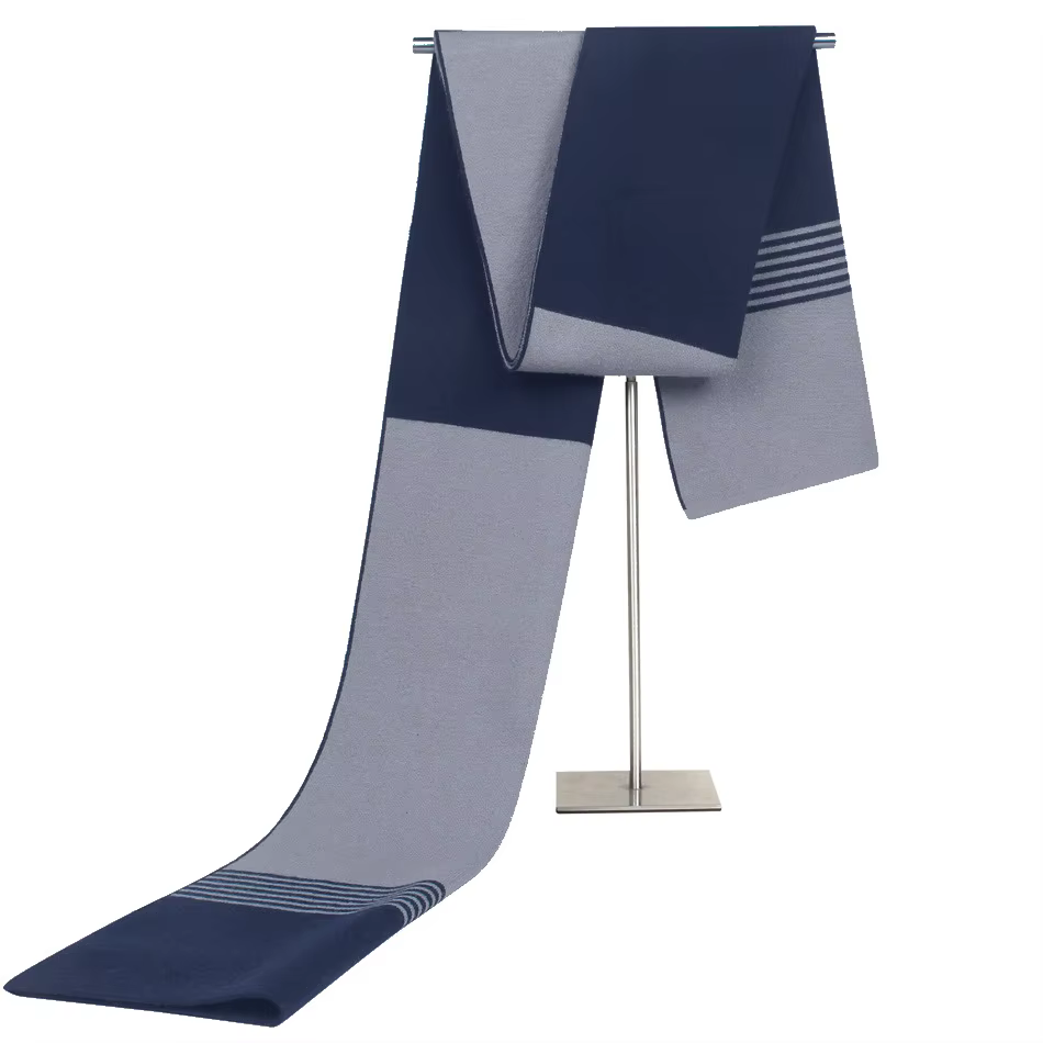 Écharpe tricotée Jacquard pour hommes d'âge moyen