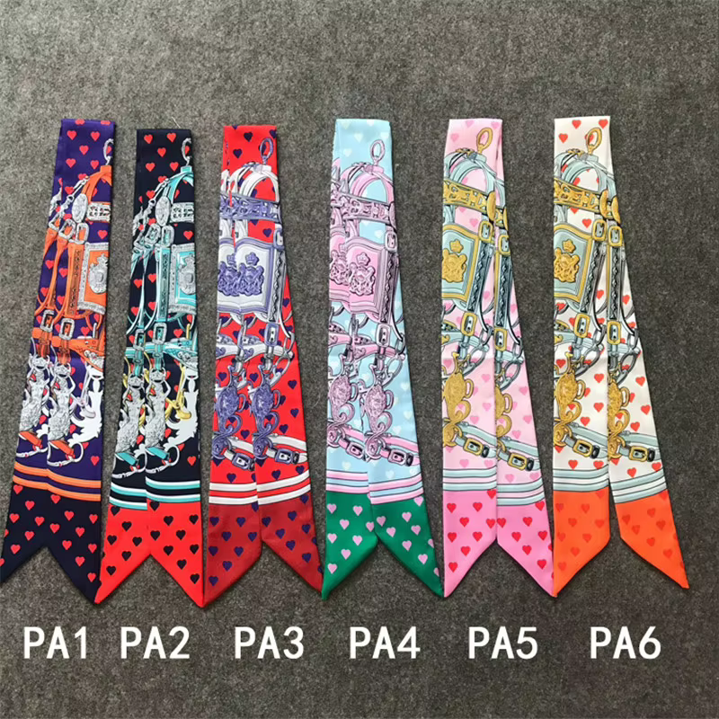 Foulard imprimé sirène et cœur pour femme, marque de luxe, nouvelle mode, 2024