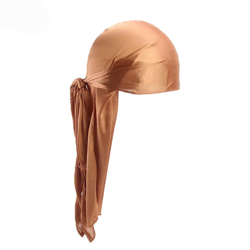 1 pièce Durag long unisexe en soie