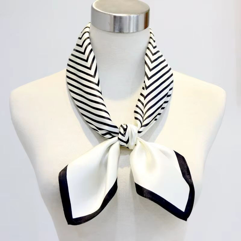 Foulard de cou en soie de mûrier Pure 100%