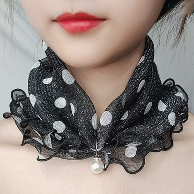 Foulards en satin imprimé pour femmes