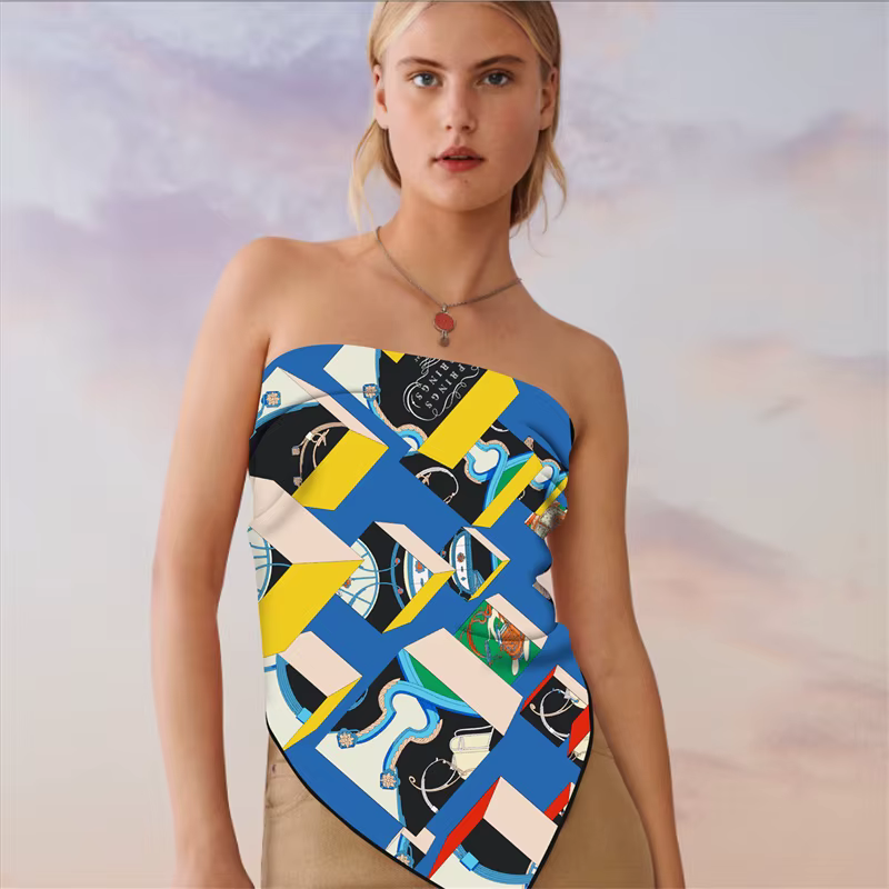 Foulards Triangle Géométrique pour Femme