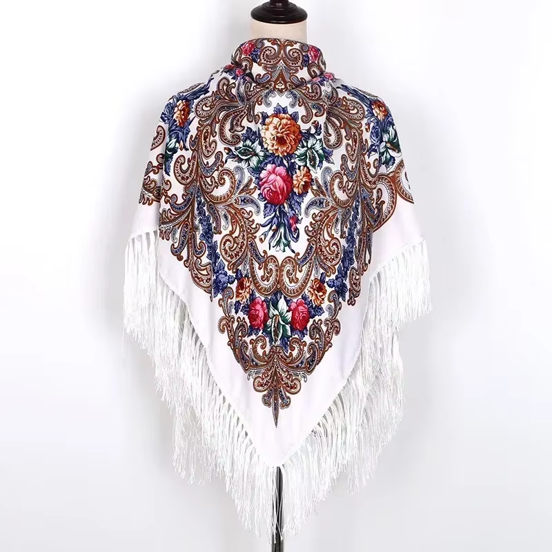 Foulard bohème imprimé Floral