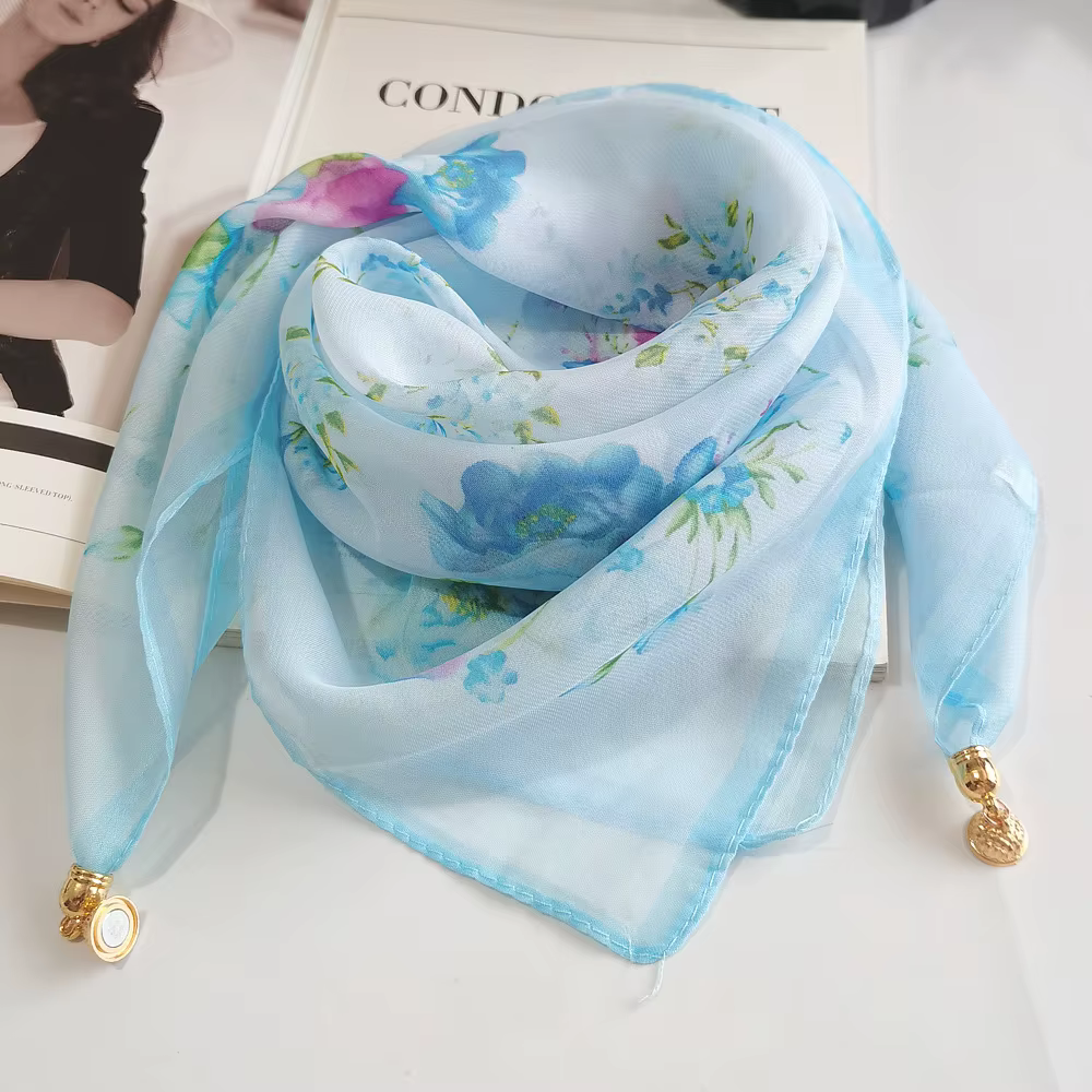 Nouvelle mode boucle magnétique écharpe mince