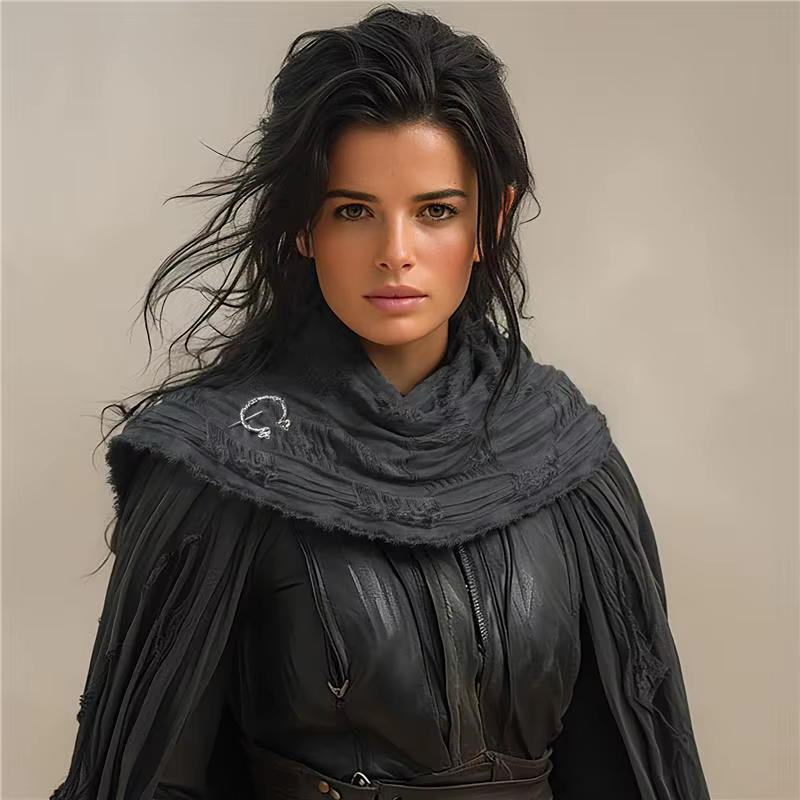 Techwear Style déchiré gland Punk Vintage écharpe homme femme médiéval chevalier Cape Halloween Cosplay châle Costume