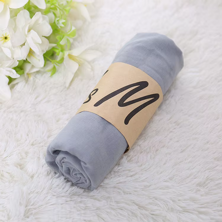 Mode coréenne écharpe femmes de luxe printemps hiver couleur unie Hijabs pour femme châles enveloppes Pashmina Bandana foulards cadeau de mariage