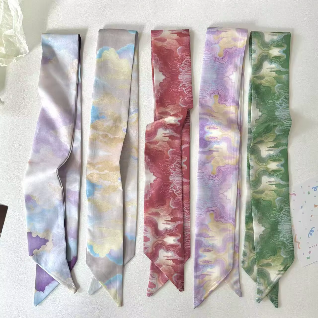 Foulard en soie frais et chic