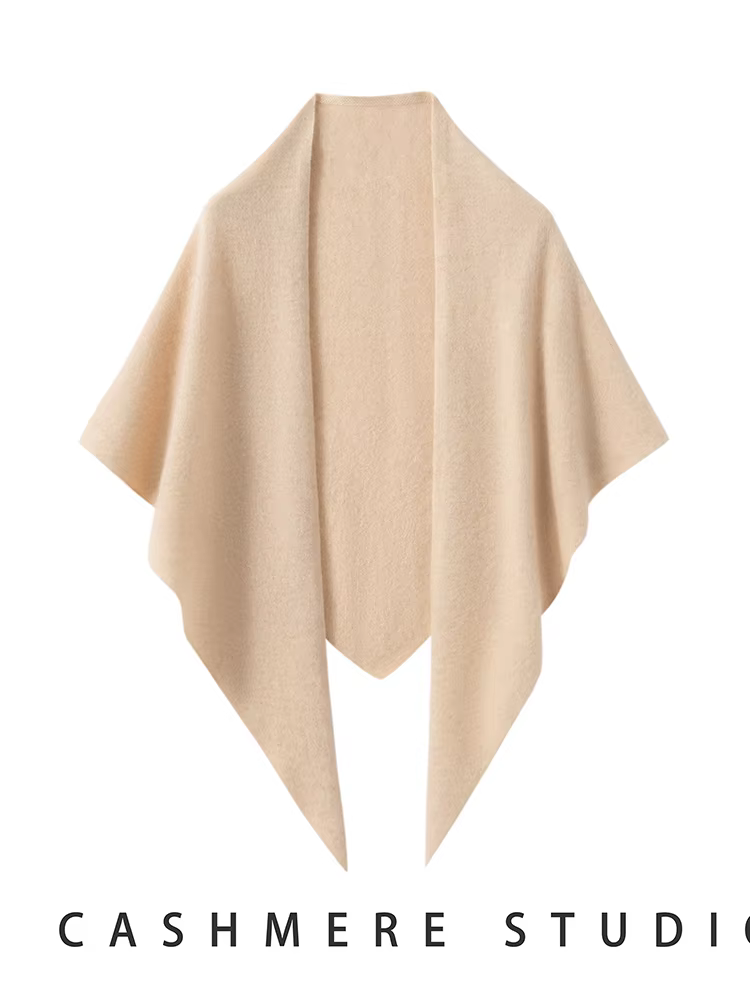 CHICUU femmes cachemire Triangle écharpe châles automne hiver 100%