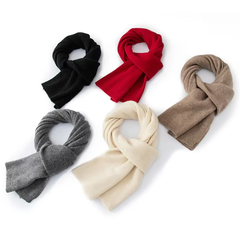 Femmes 100% pur cachemire écharpe hiver chaud doux confortable tricot longue enveloppement mode décontracté cou plus