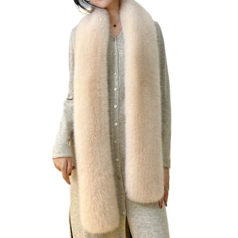 2025 nouveau hiver Imitation vison fourrure écharpes femmes chaud moelleux fausse