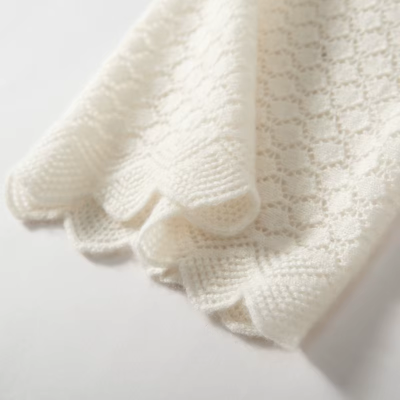 MERRILAMB femmes pur cachemire écharpe couleur unie chaud hiver foulard décontracté mode anneau conception extérieur