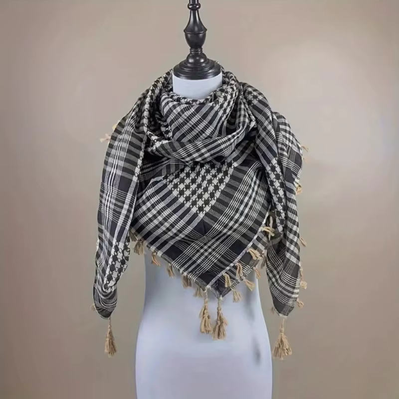 Keffiyeh tactique désert écharpe Wrap Shemagh tête cou arabe