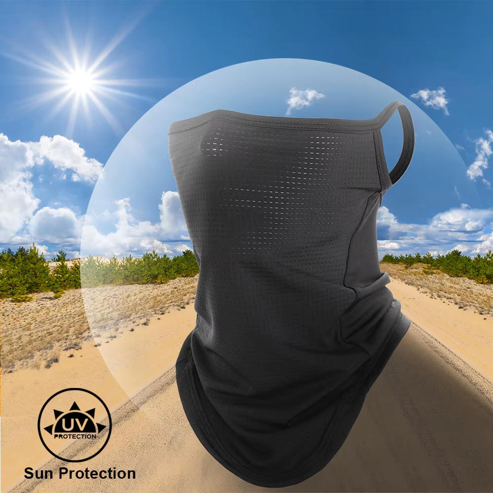 Écharpe respirante demi-masque d'été